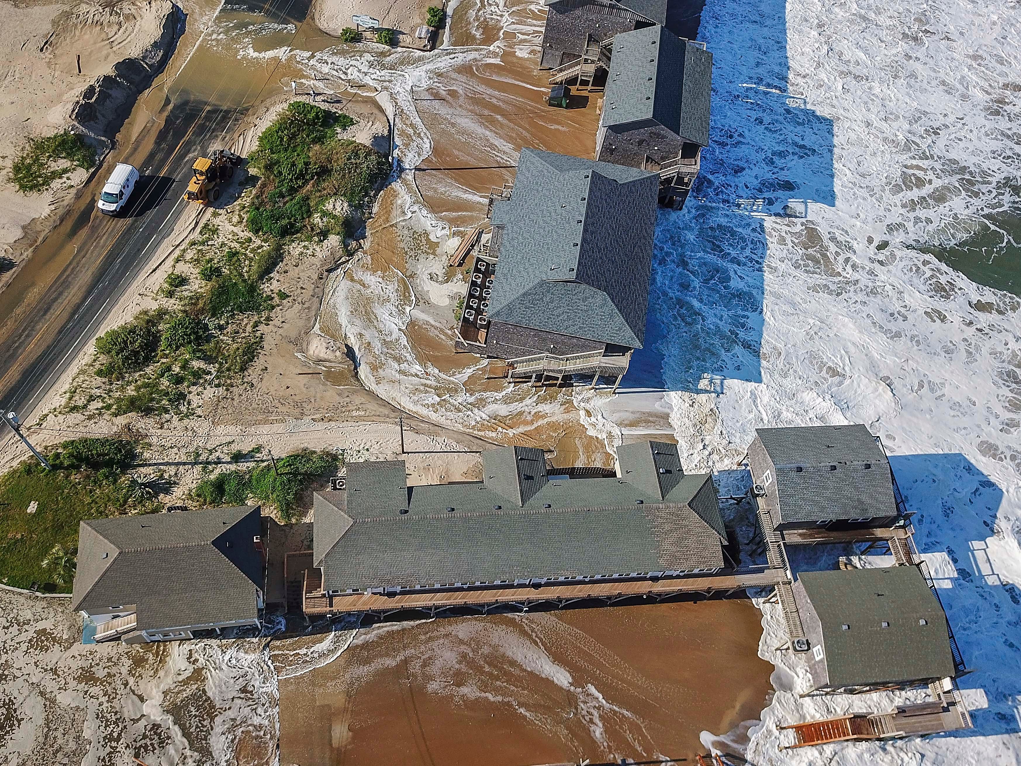 Buxton Beach, Outer Banks. Hurricane Erin
