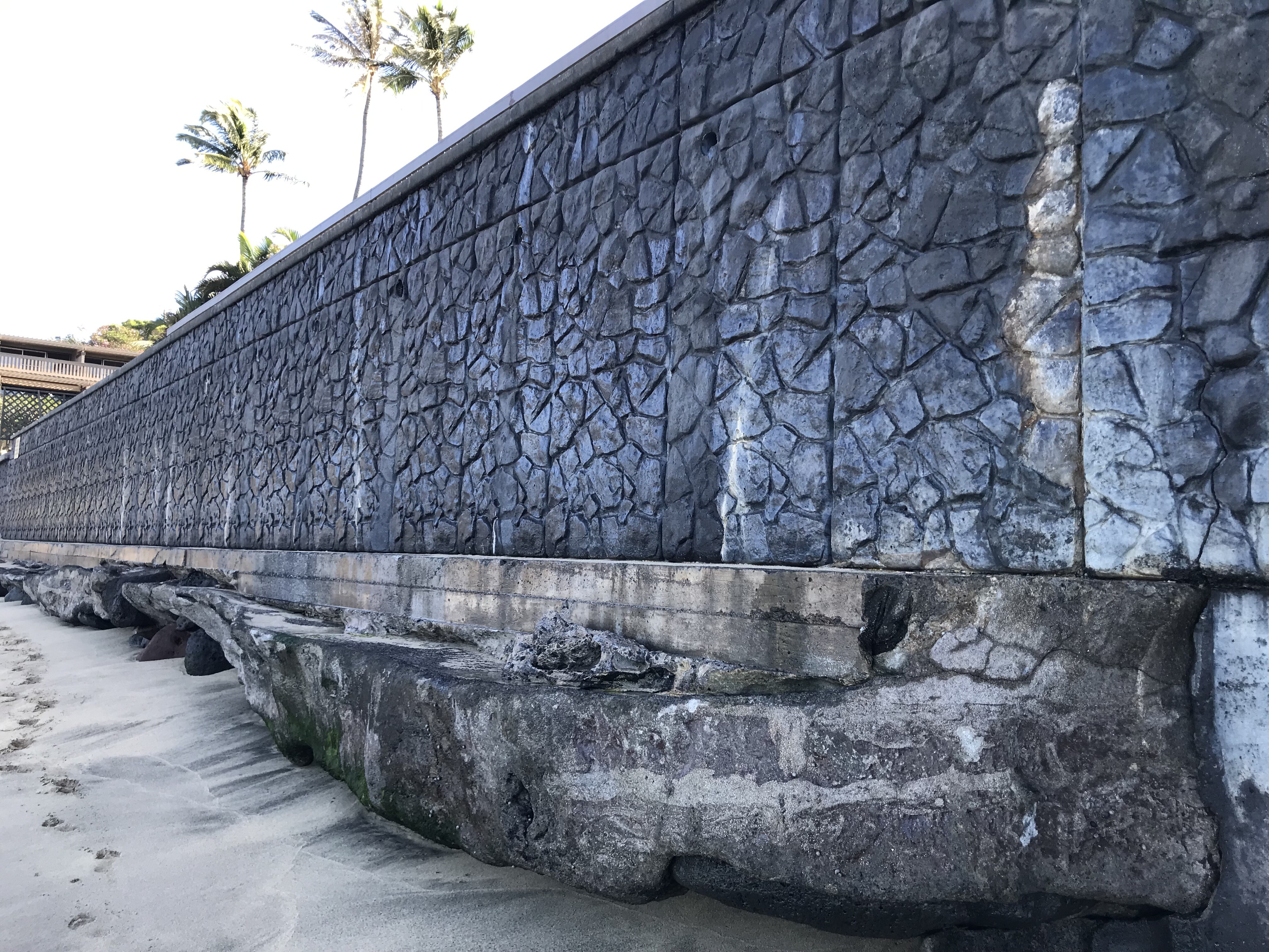 Kahana Seawall Closeup