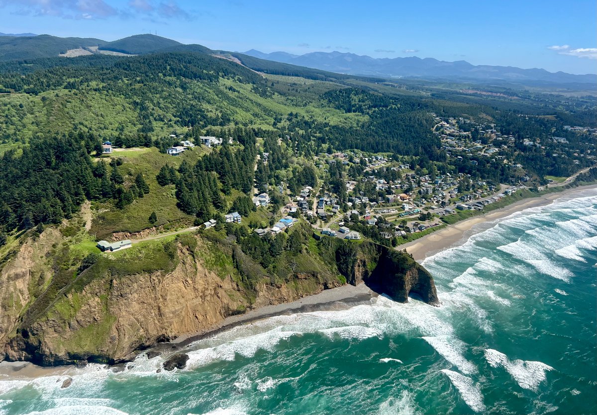 aerial view of Oregon coast, Photo: Chanel Hason
