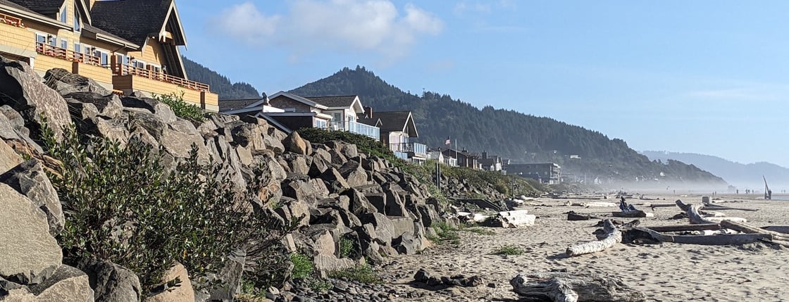 Rip Rap along Cannon Beach