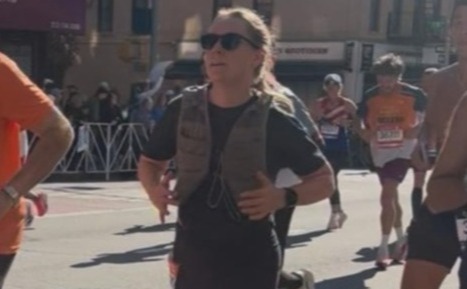 Sam crushing the course!