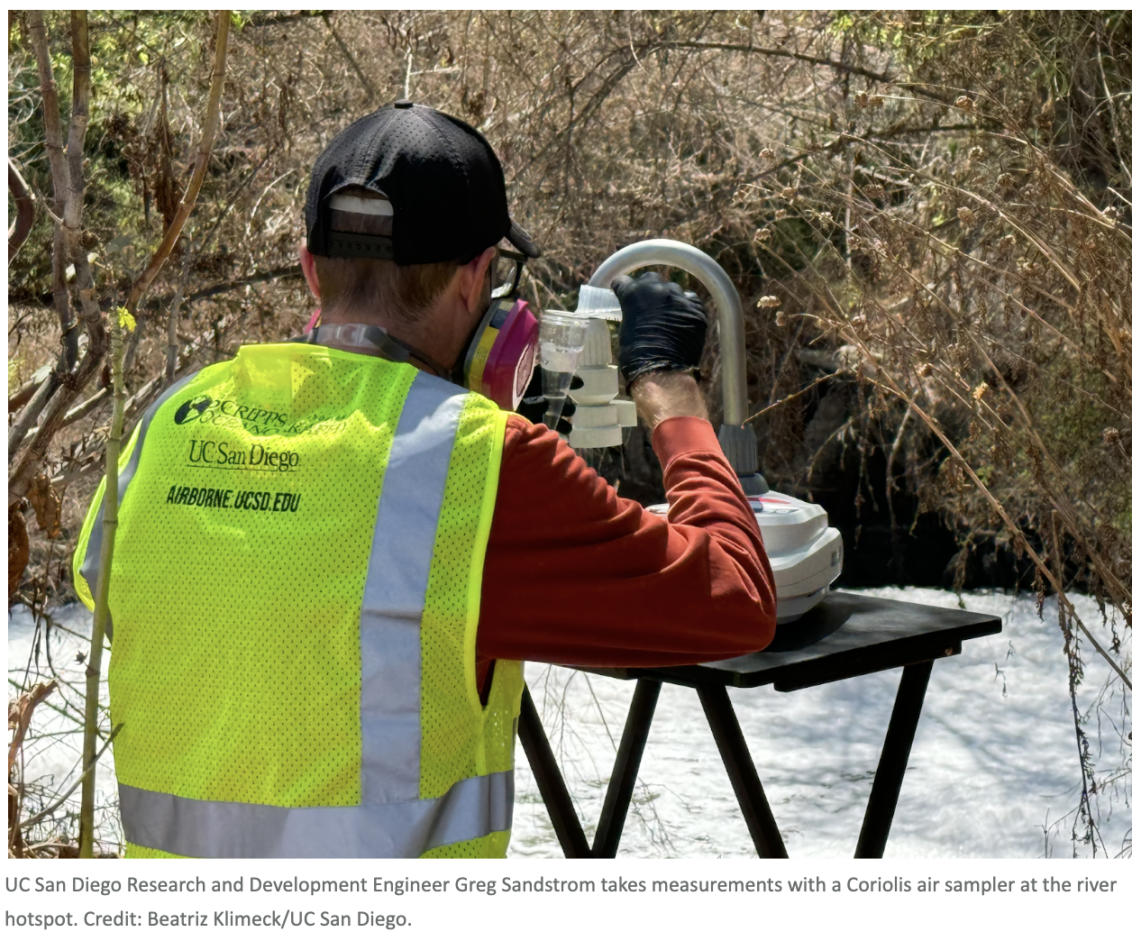 Research tests air quality.