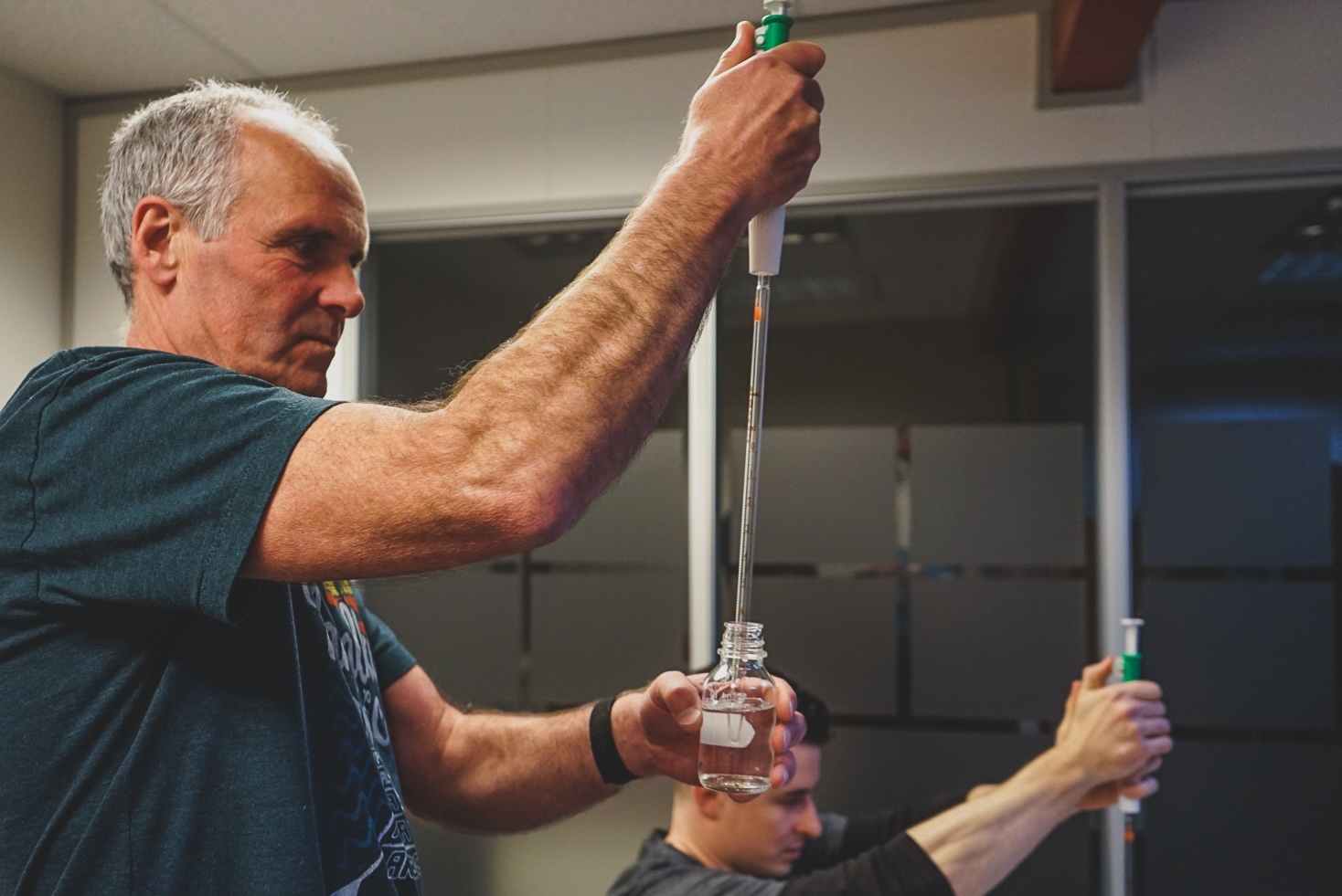 Surfrider coordinators testing water Surfrider coordinators testing water