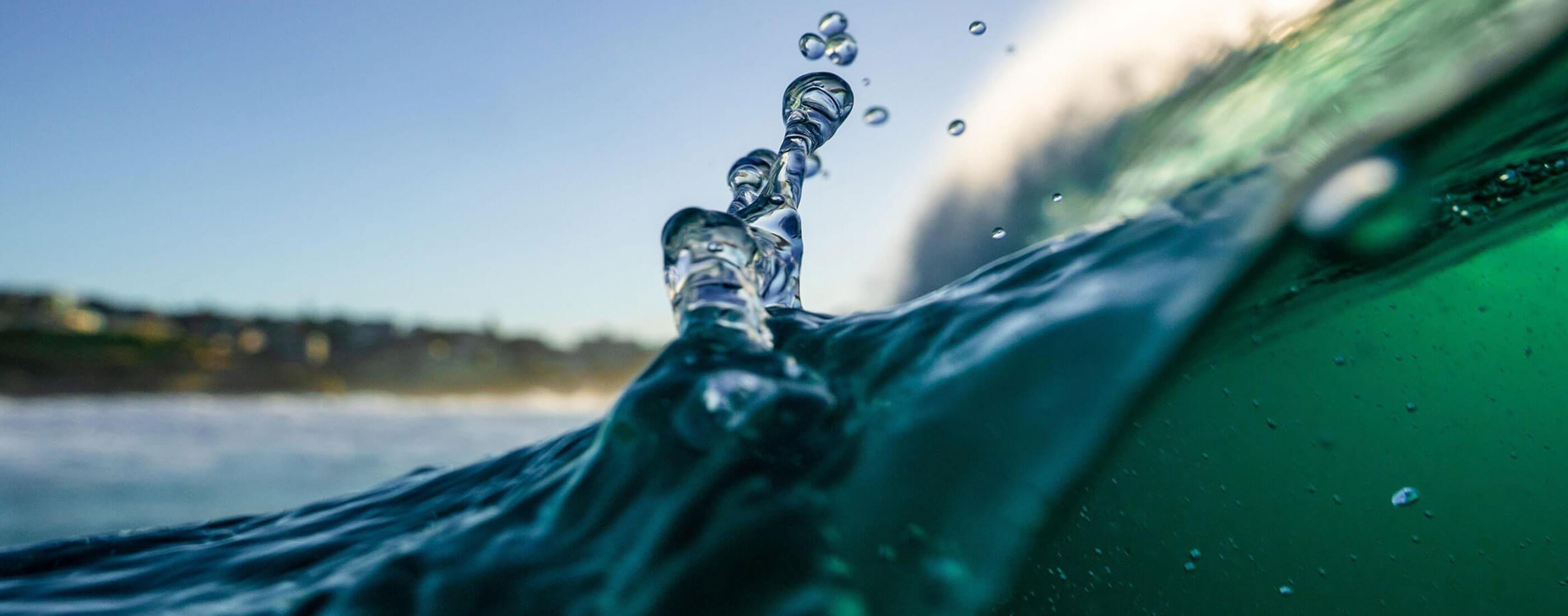 close up image of water splashing