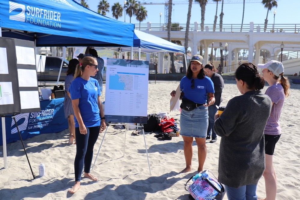 Blue Water Task Force poster at a tabling event Blue Water Task Force poster at a tabling event